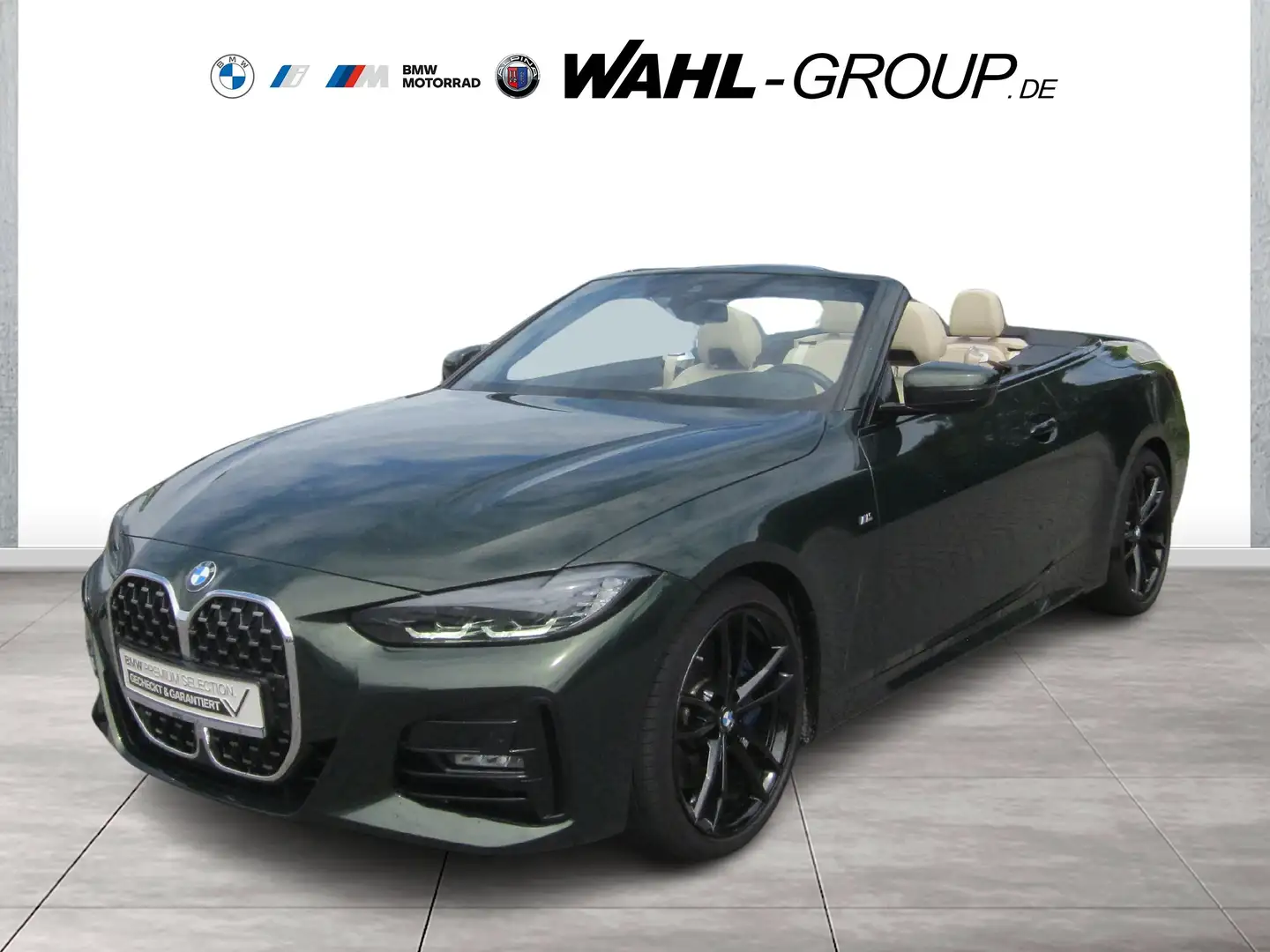 BMW 430 i CABRIO M SPORT LEDER LC PROF ALARM HIFI DAB Green - 1