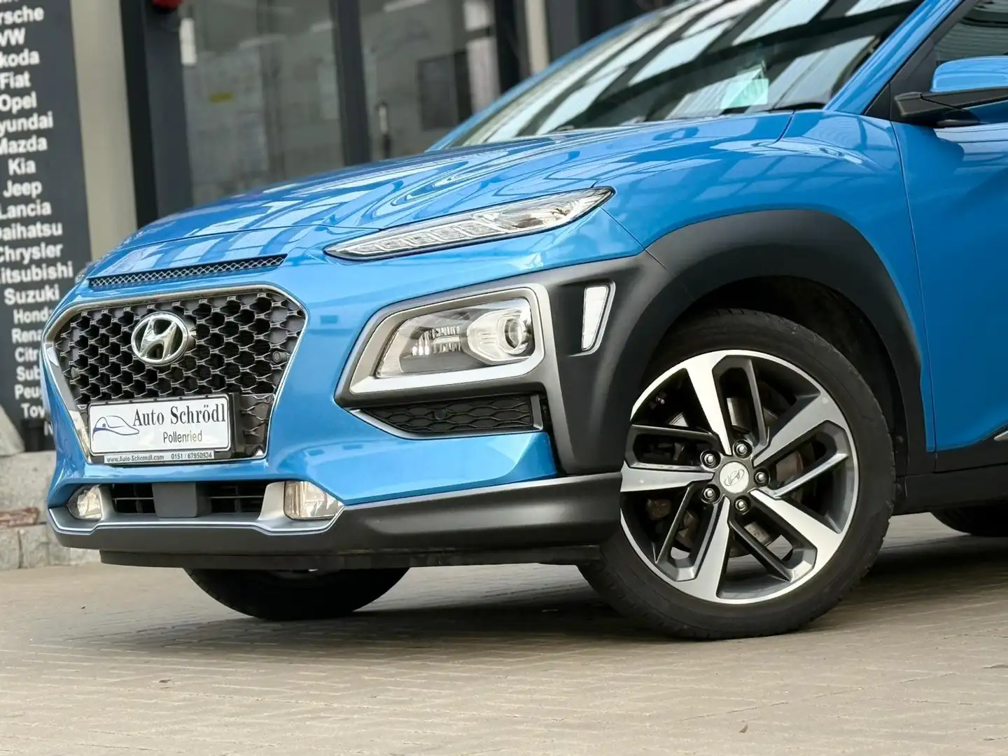 Hyundai KONA 4WD DCT Premium 1.6 T-GDI, HUD, KRELL, LED, Leder Blau - 2