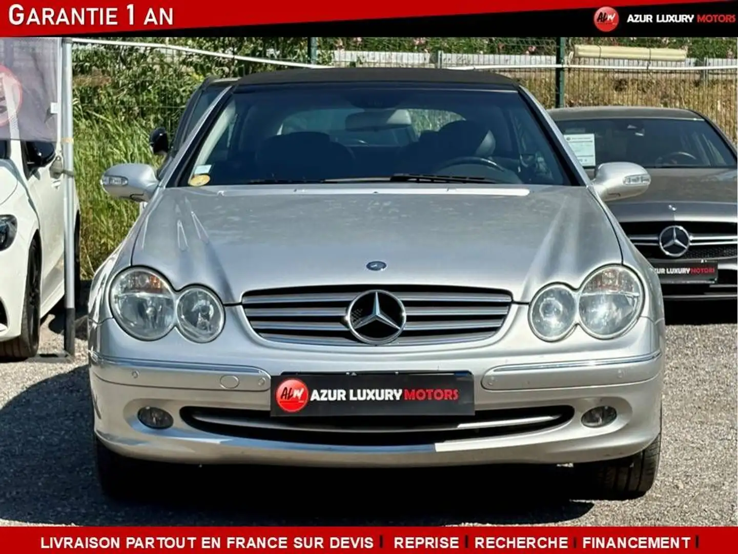Mercedes-Benz CLK II 200 K 1.8 ELEGANCE CABRIOLET BVA Gris - 2