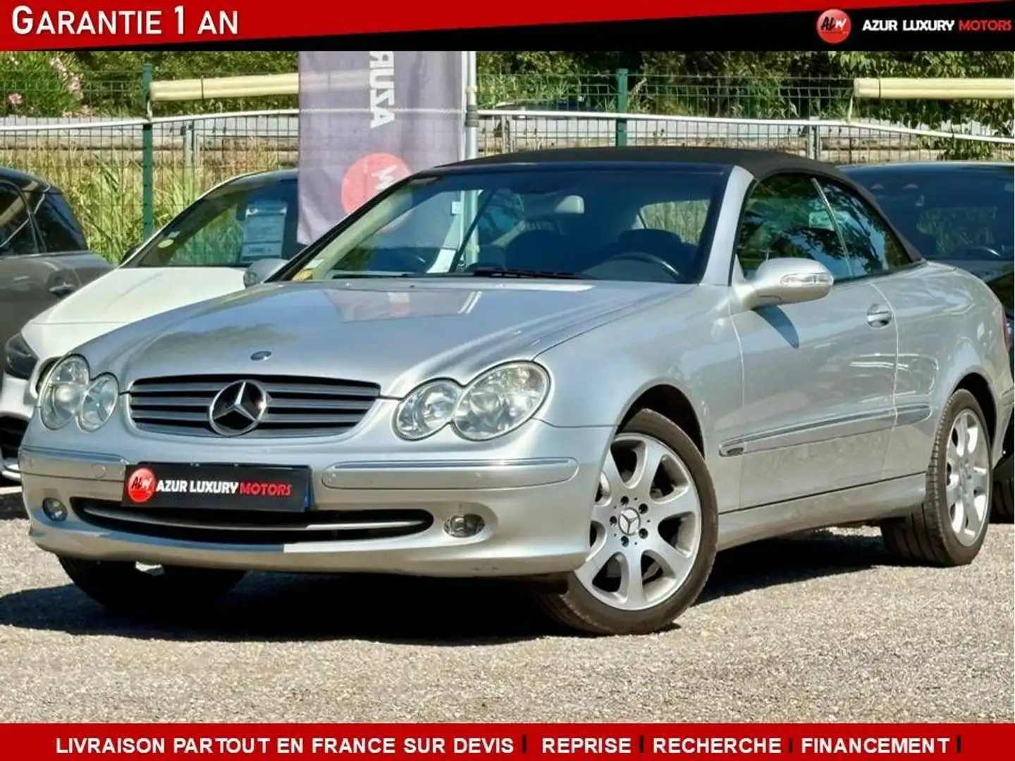 Mercedes-Benz CLK II 200 K 1.8 ELEGANCE CABRIOLET BVA Gris - 1