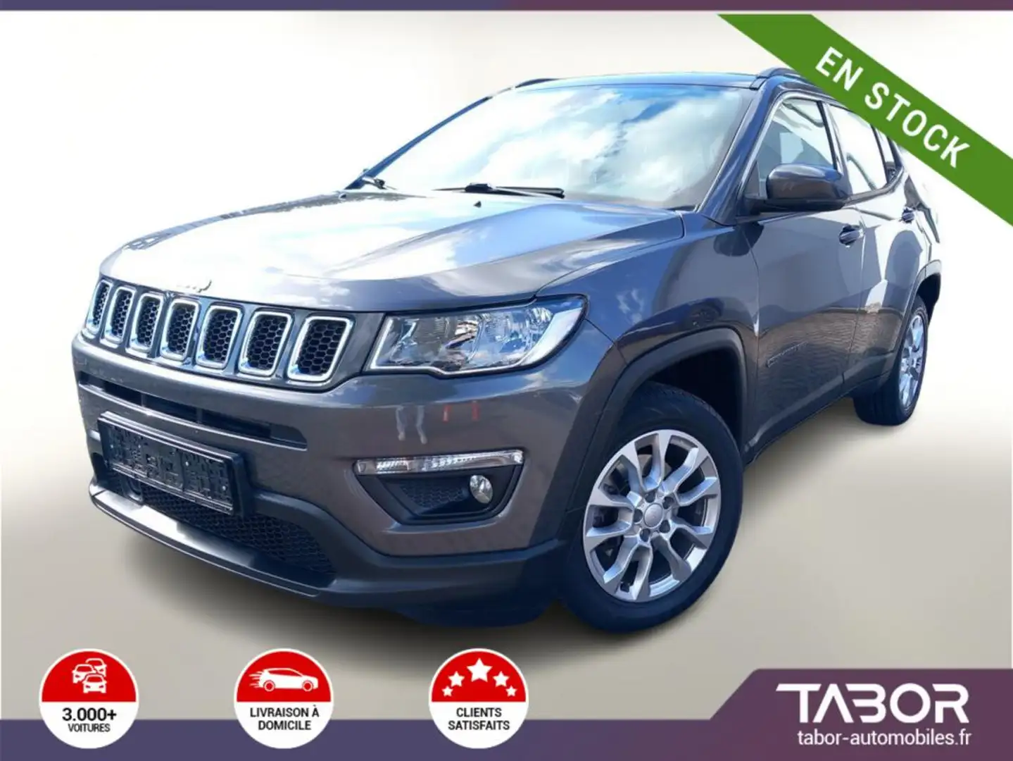 Jeep Compass 1.3 GSE 150 DCT Longit Keyl SHZ 17 Gris - 1