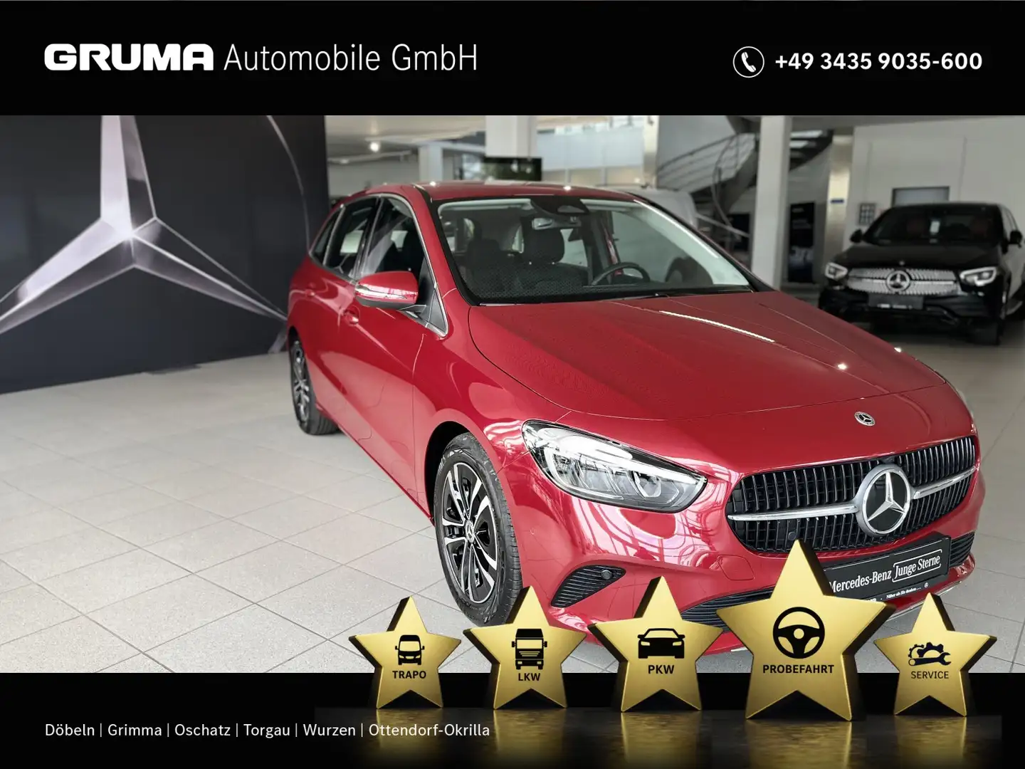 Mercedes-Benz B 200 B 200 Progressive+RüKa+LED+Navi+DAB+Lenkradhzg++ Rot - 1