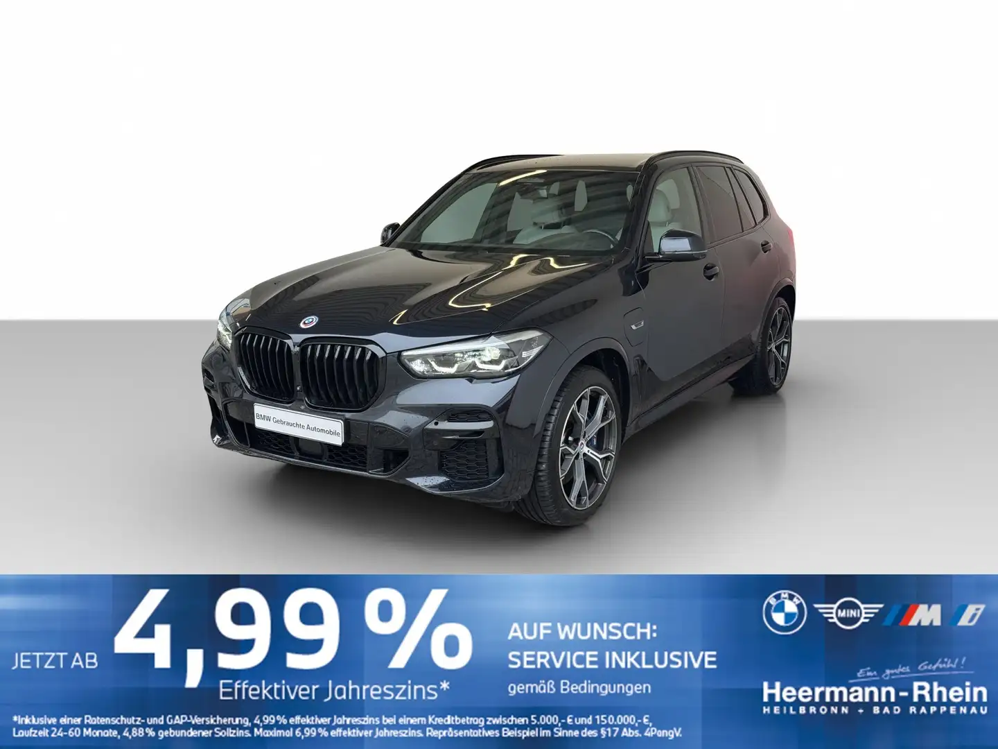 BMW X5 xDrive45e M Sport LiveCock.HUD.AHK.Luftf.Keyl Schwarz - 2