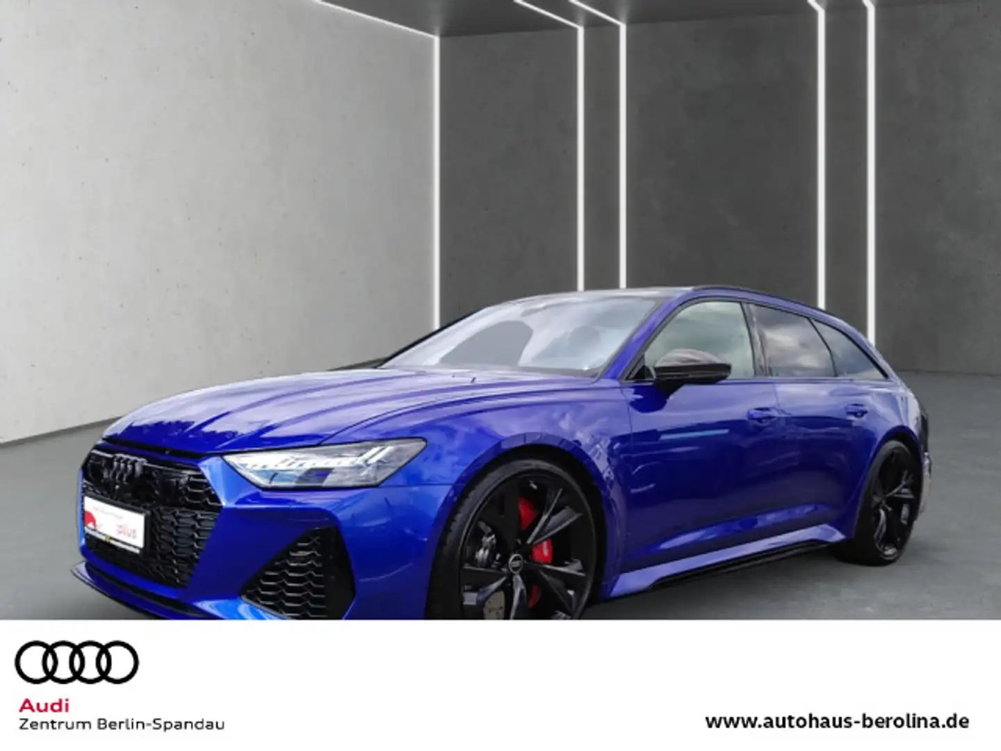 Audi RS6 RS6 Avant performance *PANO*StdHz*HD-MATRIX*B&O* Blauw - 1