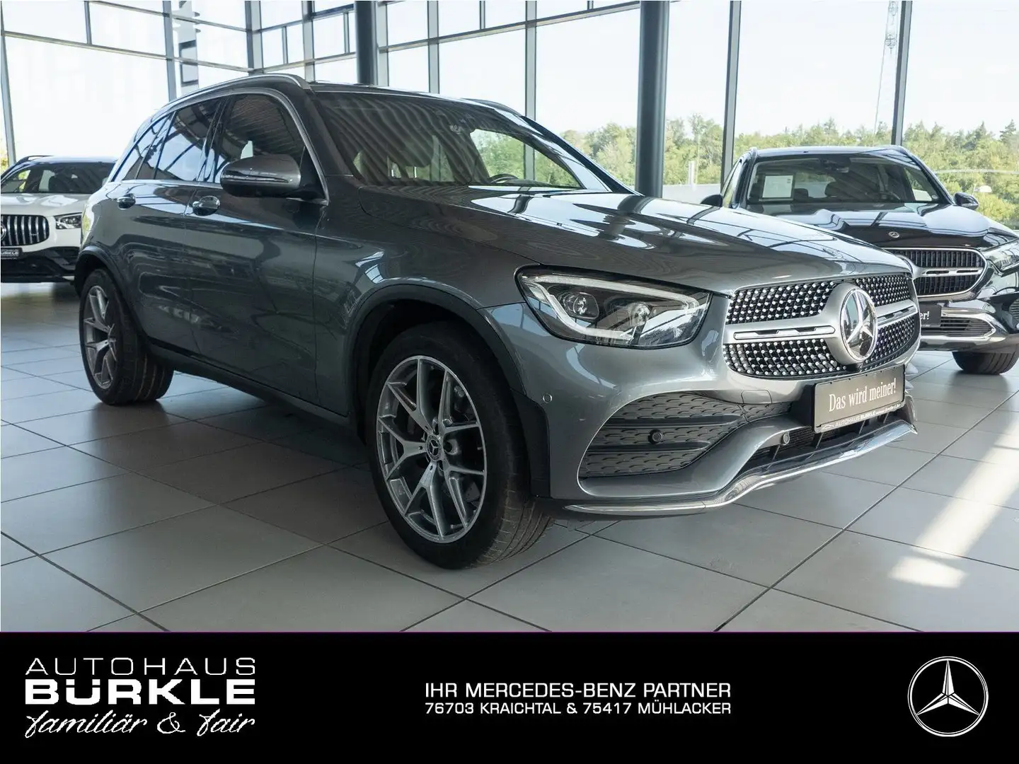 Mercedes-Benz GLC 400 d AMG HUD,AHK,ABC,MULTIB,Distr,360°,Burm Grau - 1