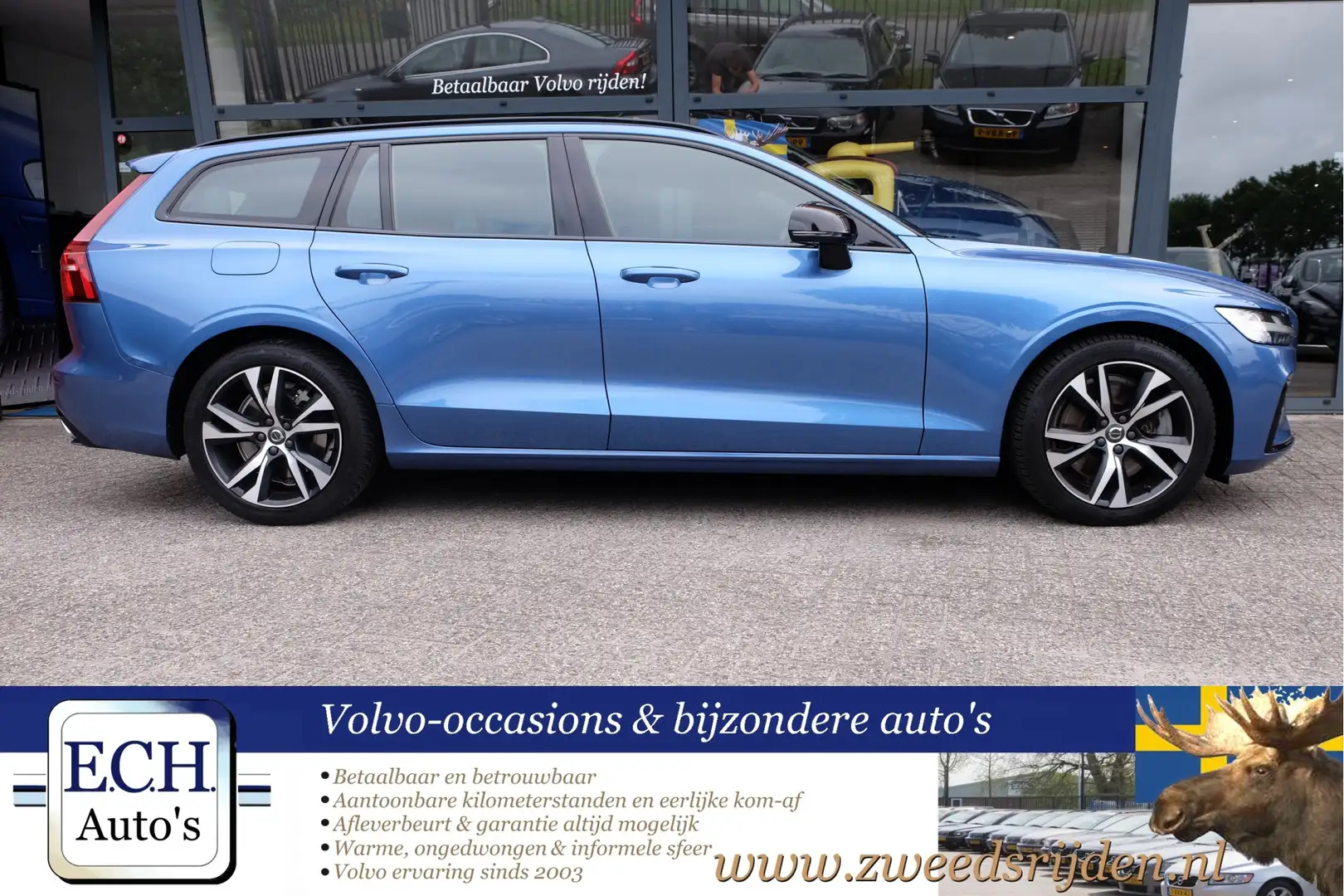 Volvo V60 2.0 B3 R-Design Trekhaak, Panodak, Premium Sound Azul - 2