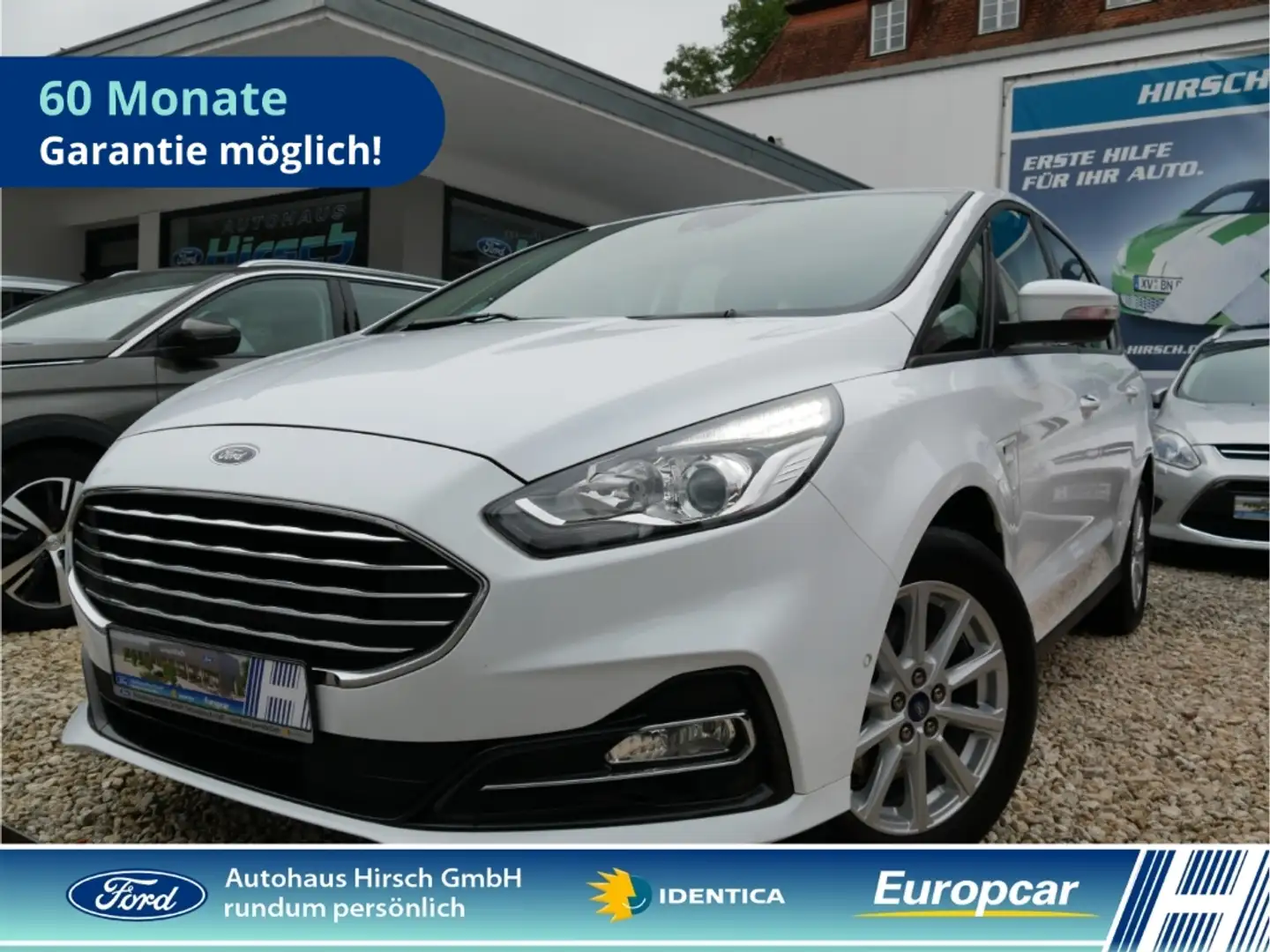 Ford S-Max Trend 2.0EcoBlue 7-Sitzer AHK Navi CarPlay 1. Hand Weiß - 1