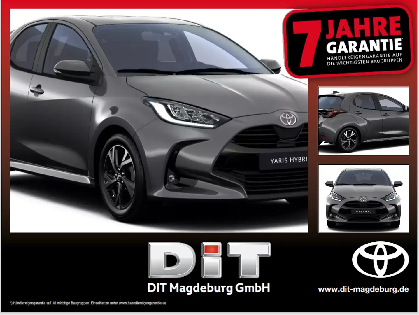 Toyota Yaris 1.5 Teamplayer ACC+LED+SHZ+Fernlichtass. Grau - 1