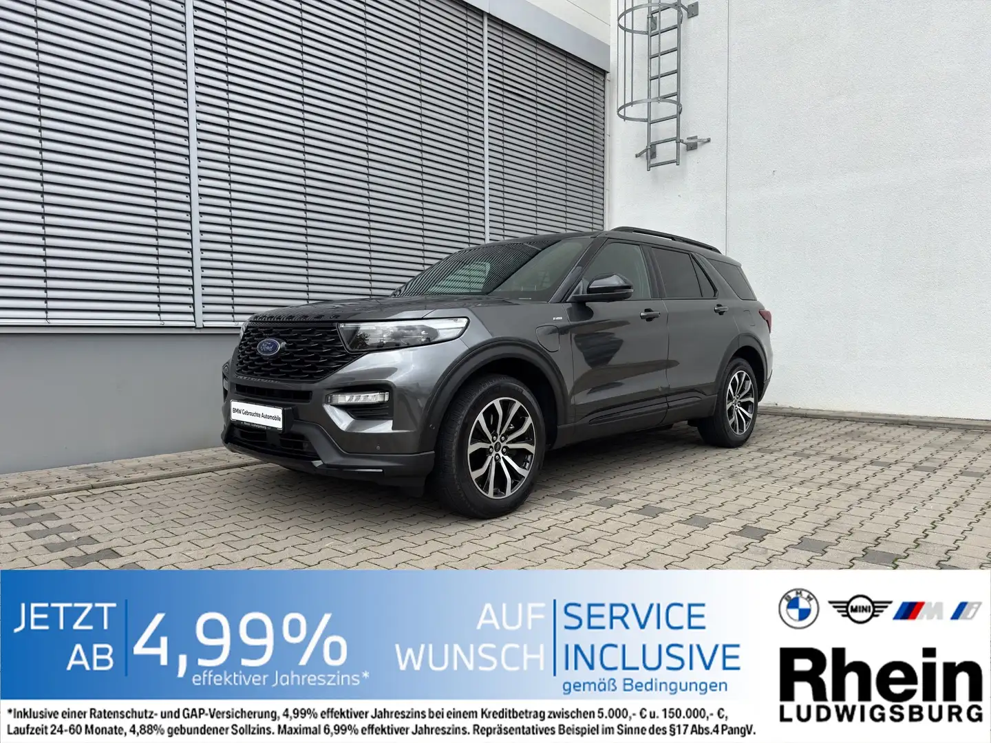 Ford Explorer EcoBoost PlugIn Hybrid Grau - 1