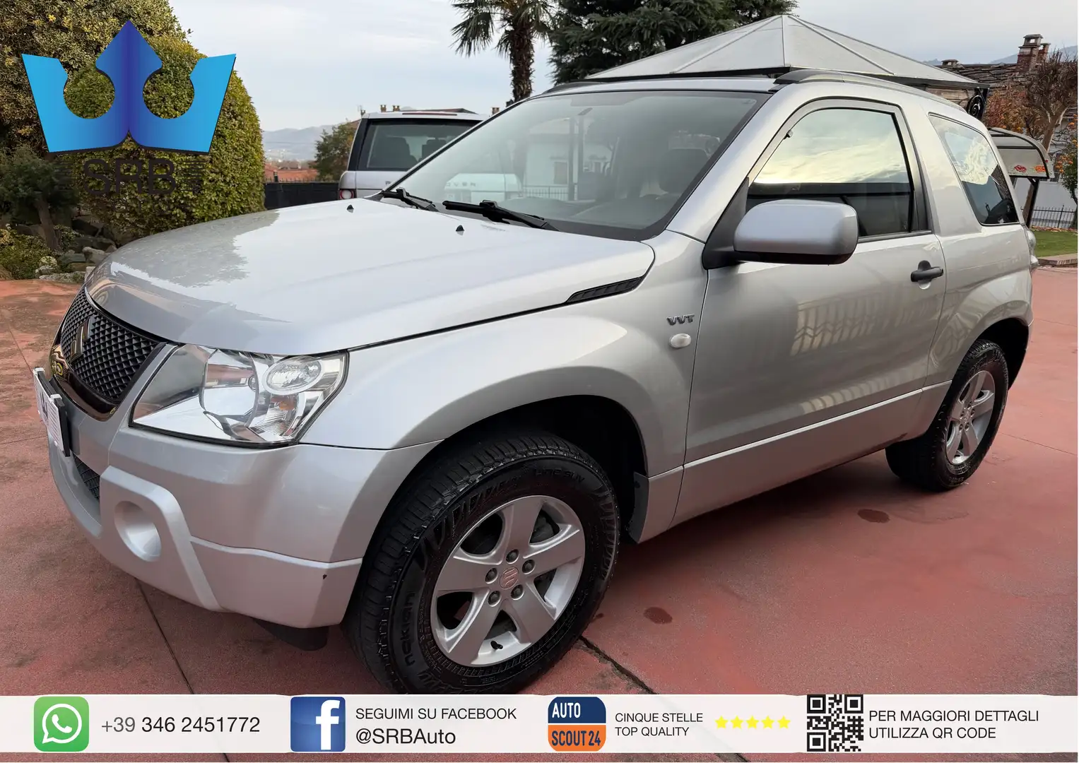 Suzuki Grand Vitara 3p 1.6 vvt 16v * UNICA PROP * Argent - 1