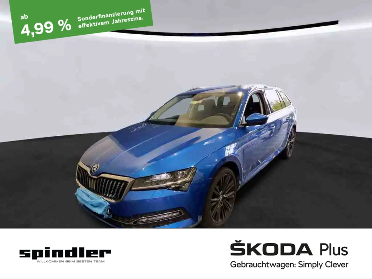 Skoda Superb Combi Style 2.0 TDI DSG/Matrix, ACC, Navi Blau - 1