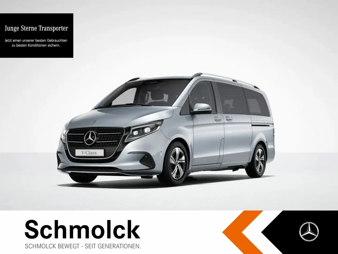 Mercedes-Benz V 220 d STYLE Lang MLTBLED+9G+MBUX+AHK+DSTR+TOTW Silber - 1
