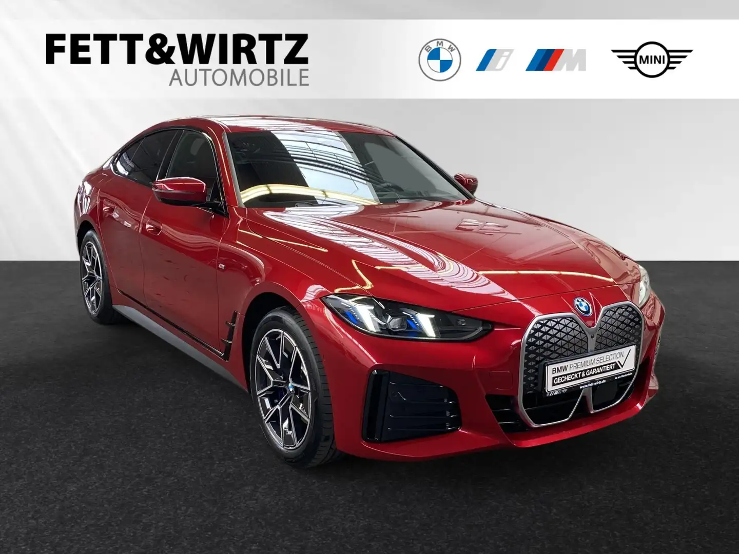BMW i4 eDrive40 Gran Coupe Lr.479,-br.o.Anz.42Mon/5`Km p. Rot - 1