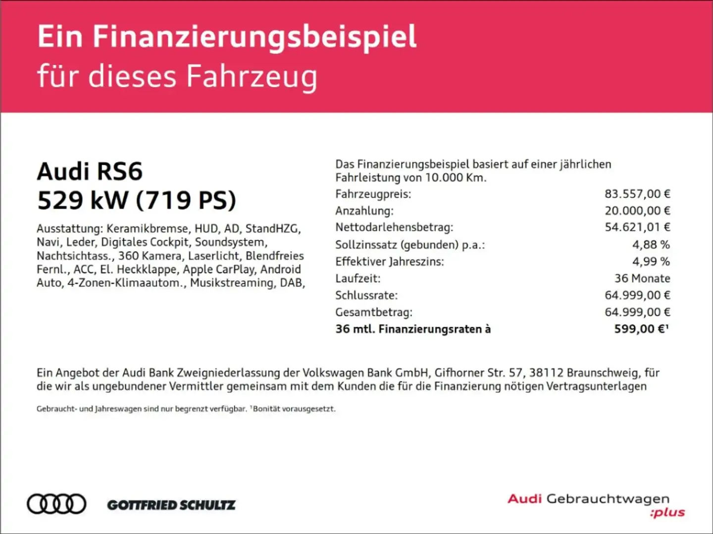 Audi RS6 Avant 4.0 TFSI APR 719PS B&O 320*Dynamik Paket Plu Schwarz - 2
