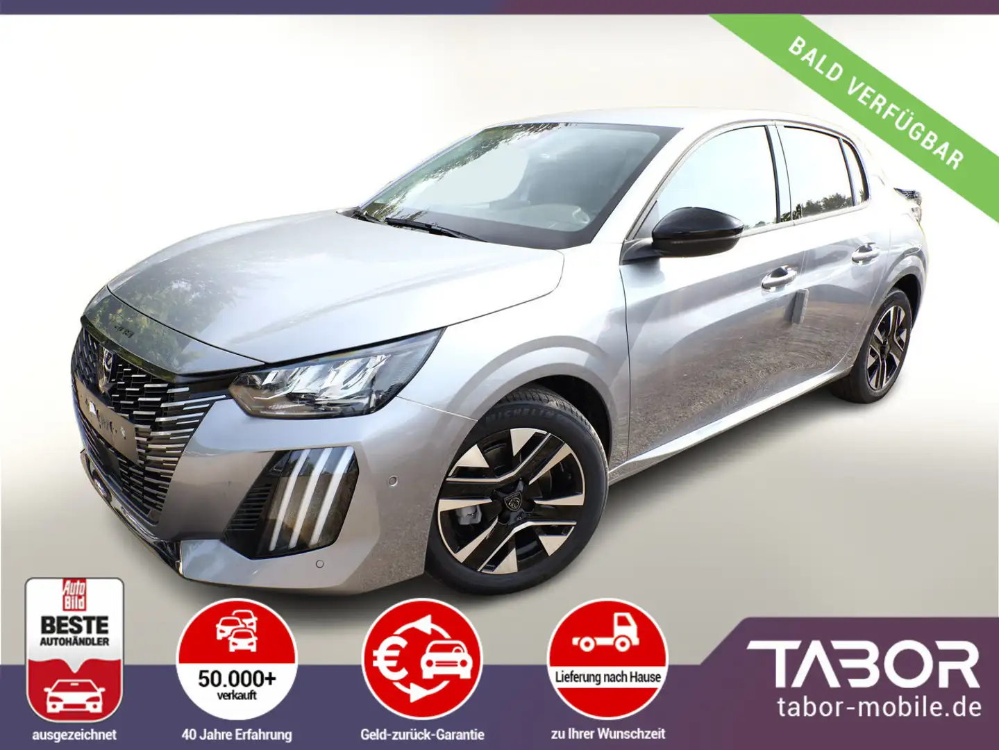 Peugeot 208 100 Allure 2xPDC DAB LED CarPlay Klimaaut Grau - 2