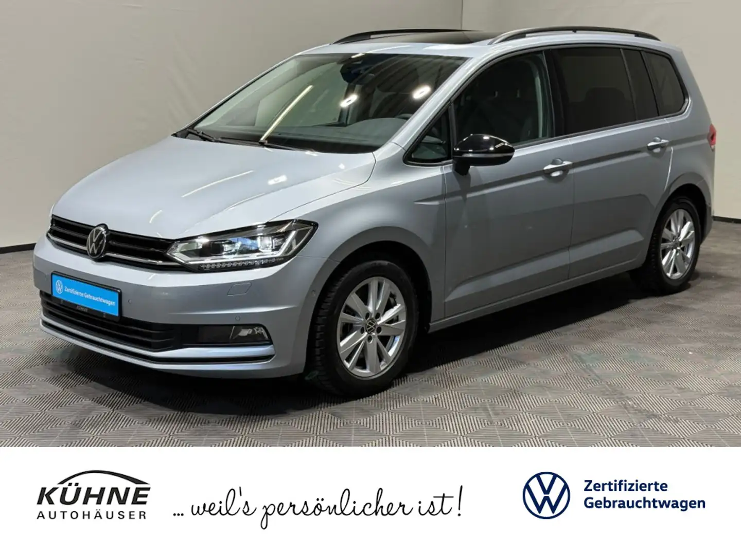 Volkswagen Touran Highline 1.5 TSI DSG Black Style | 7-SITZ Silber - 1
