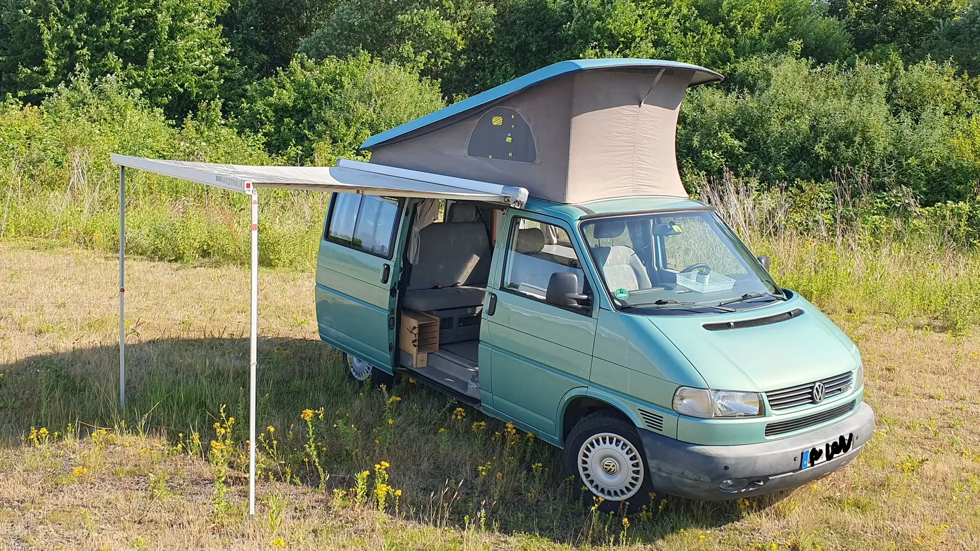 Volkswagen T4 California Coach, 1.Hd Solar Hubd Hzg DPF AHK Küche Radtr Groen - 1