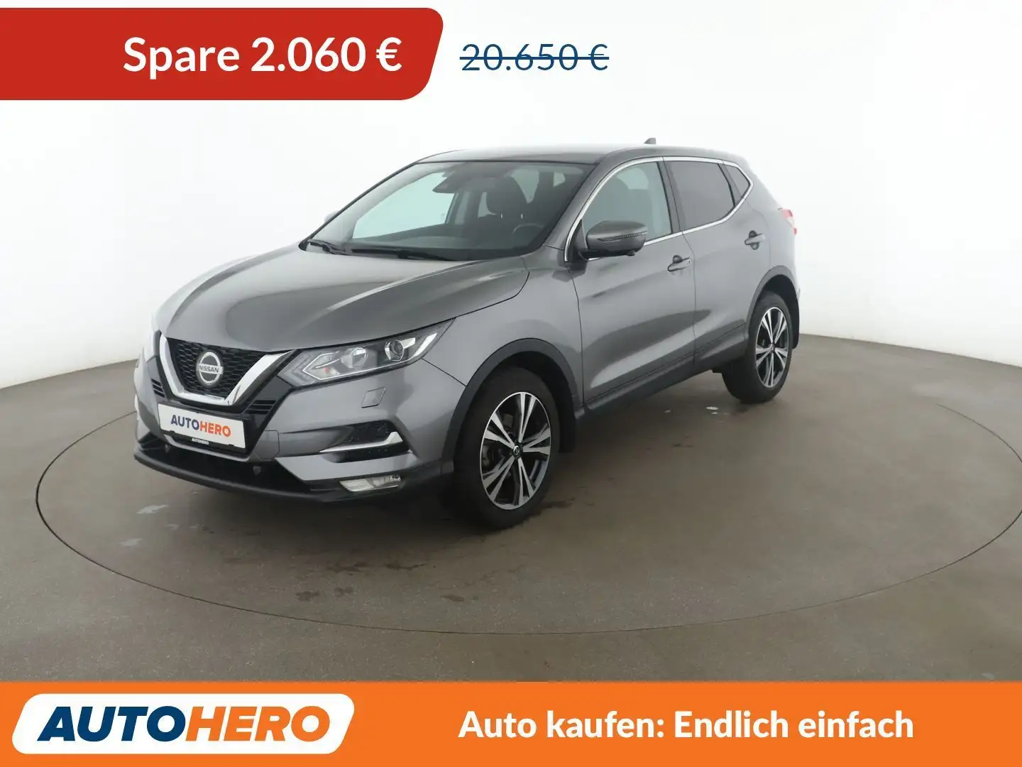 Nissan Qashqai 1.3 DIG-T Acenta Aut*NAVI*TEMPO*CAM*PDC*SHZ* Grau - 1
