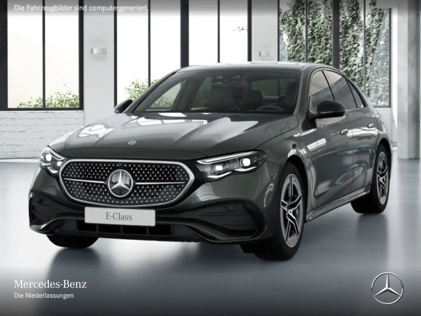 Mercedes-Benz E 220 d Edition AMG-Line Fahrass 360° Pano Distr. Grau - 2