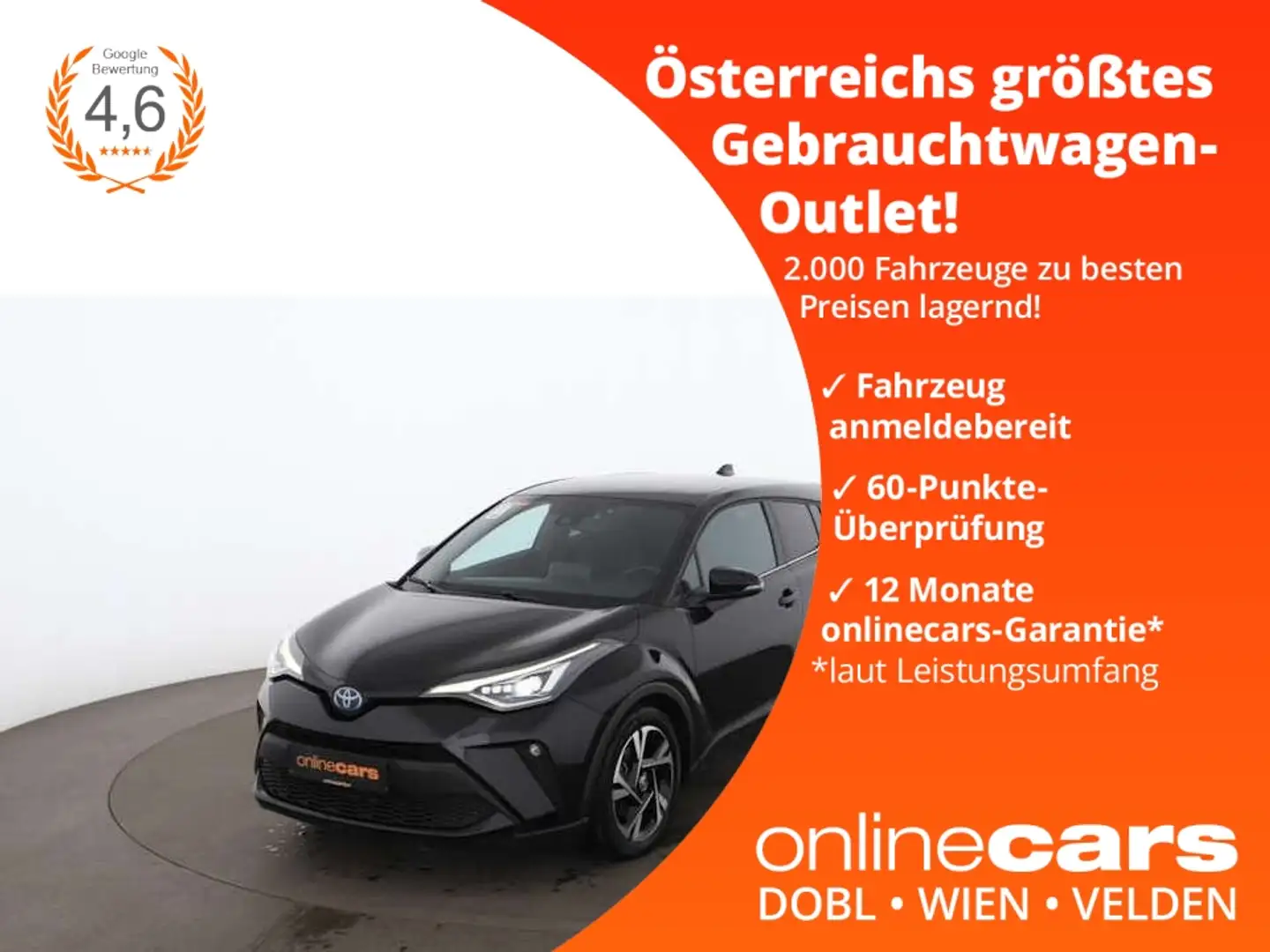 Toyota C-HR 1.8 Hybrid Active CVT Aut LED NAVI SITZHZG Schwarz - 1