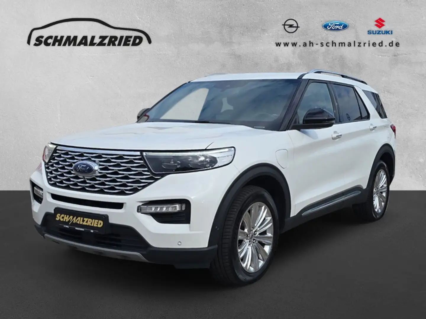 Ford Explorer Platinum PHEV 4x4 3.0 El. Panodach Navi Leder Digi Weiß - 1