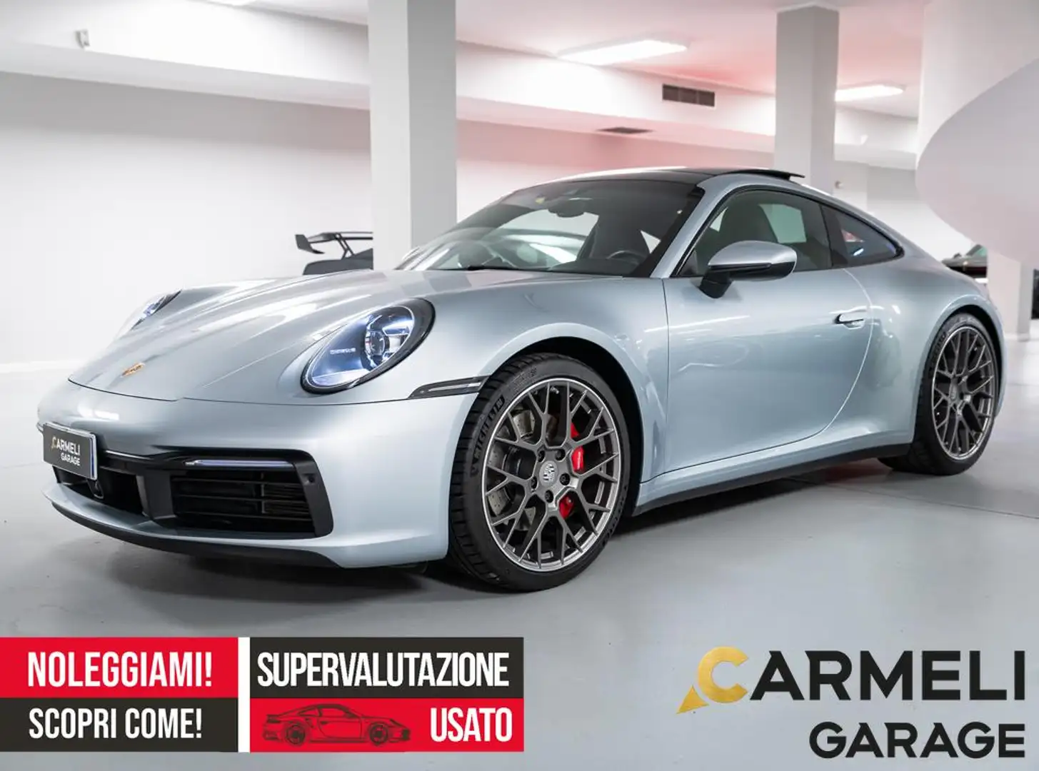 Porsche 992 911 4s Coupe TETTO-SCARICO SPORT-SOLLEV.-ASSE Argent - 1