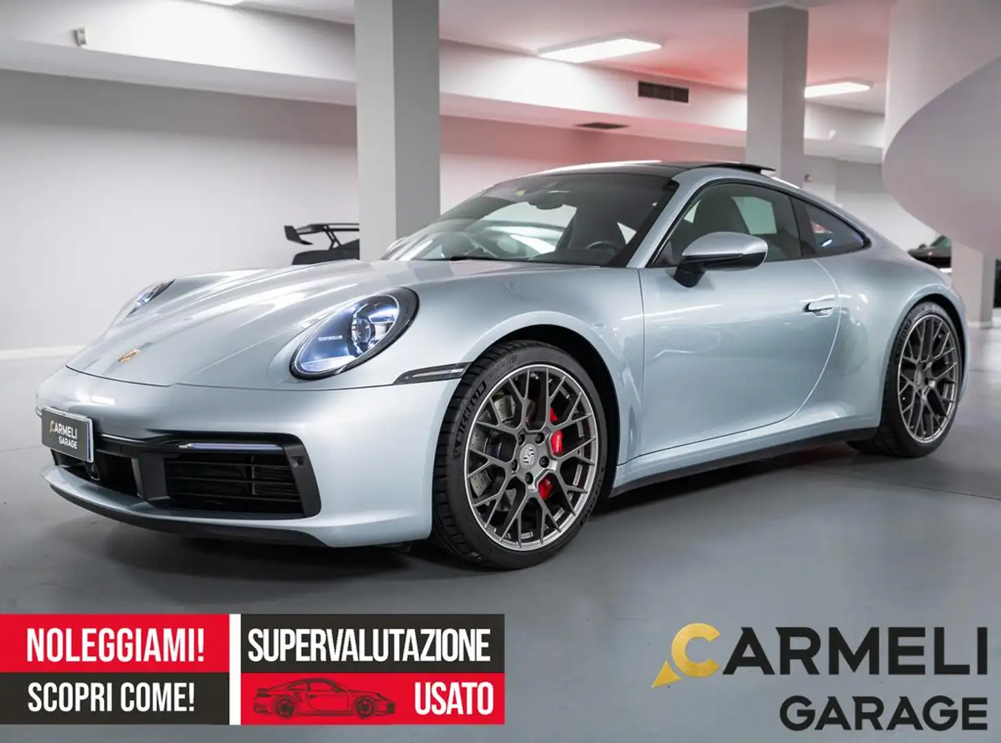 Porsche 992 911 4s Coupe TETTO-SCARICO SPORT-SOLLEV.-ASSE Zilver - 1