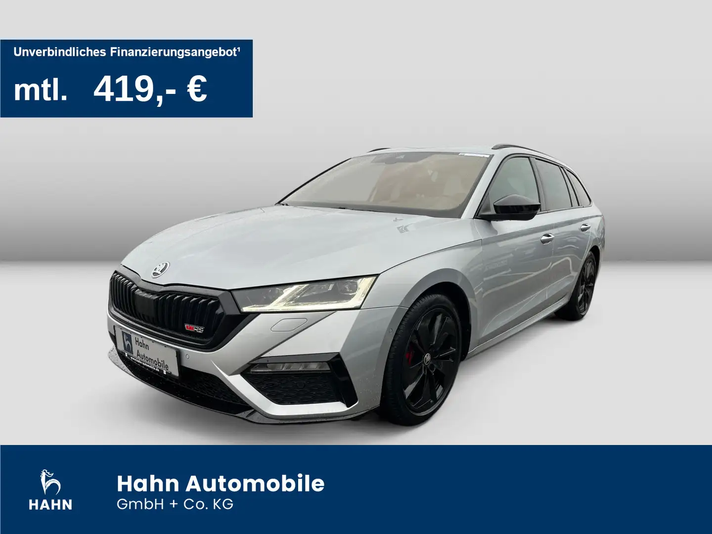 Skoda Octavia Combi 2.0TDI DSG 4x4 RS Matrix Navi HUD Silber - 1