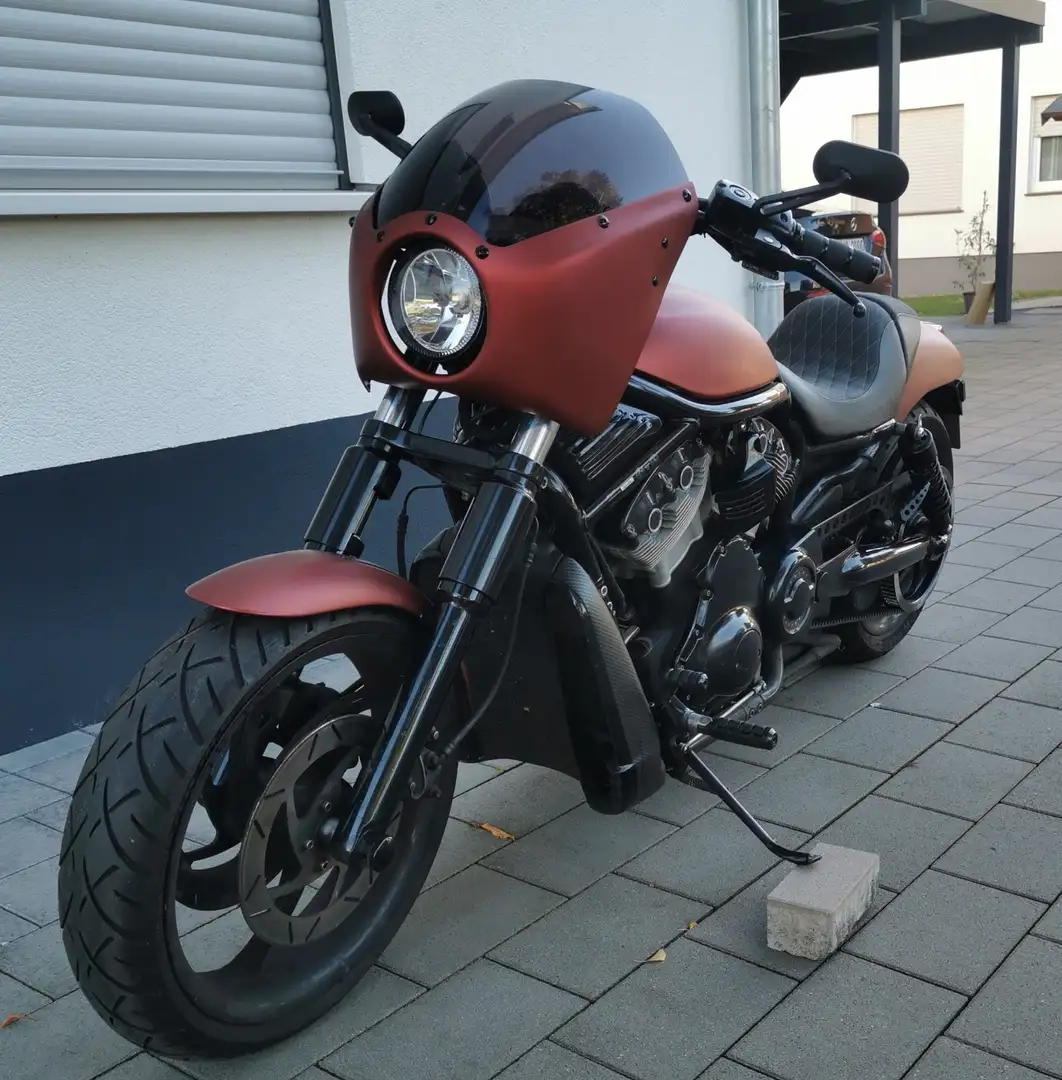 Harley-Davidson V-Rod VRSCB Custombike Piros - 2
