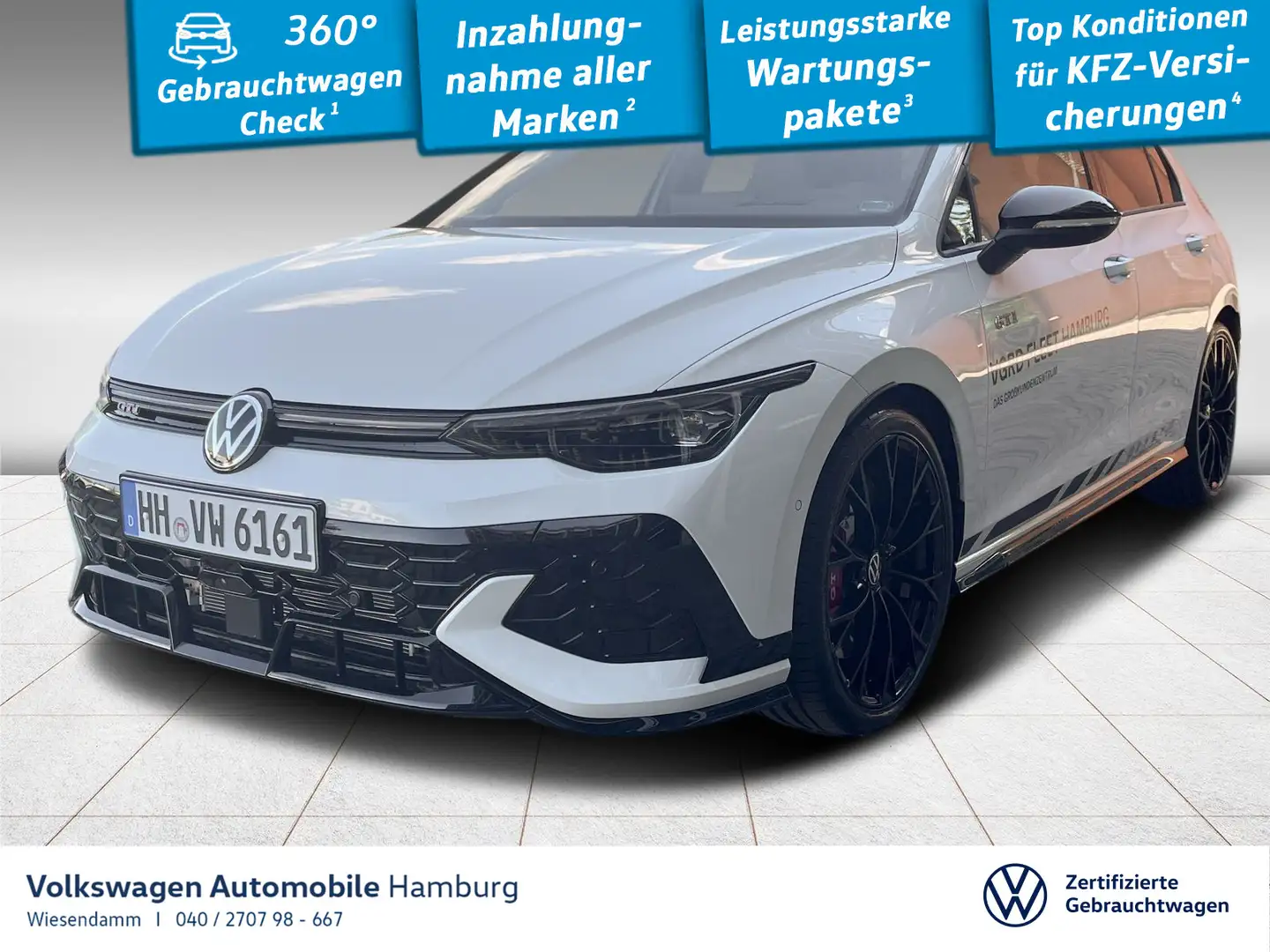 Volkswagen Golf GTI Golf VIII 2.0 TSI GTI DSG Clubsport Pano Kamera Weiß - 1