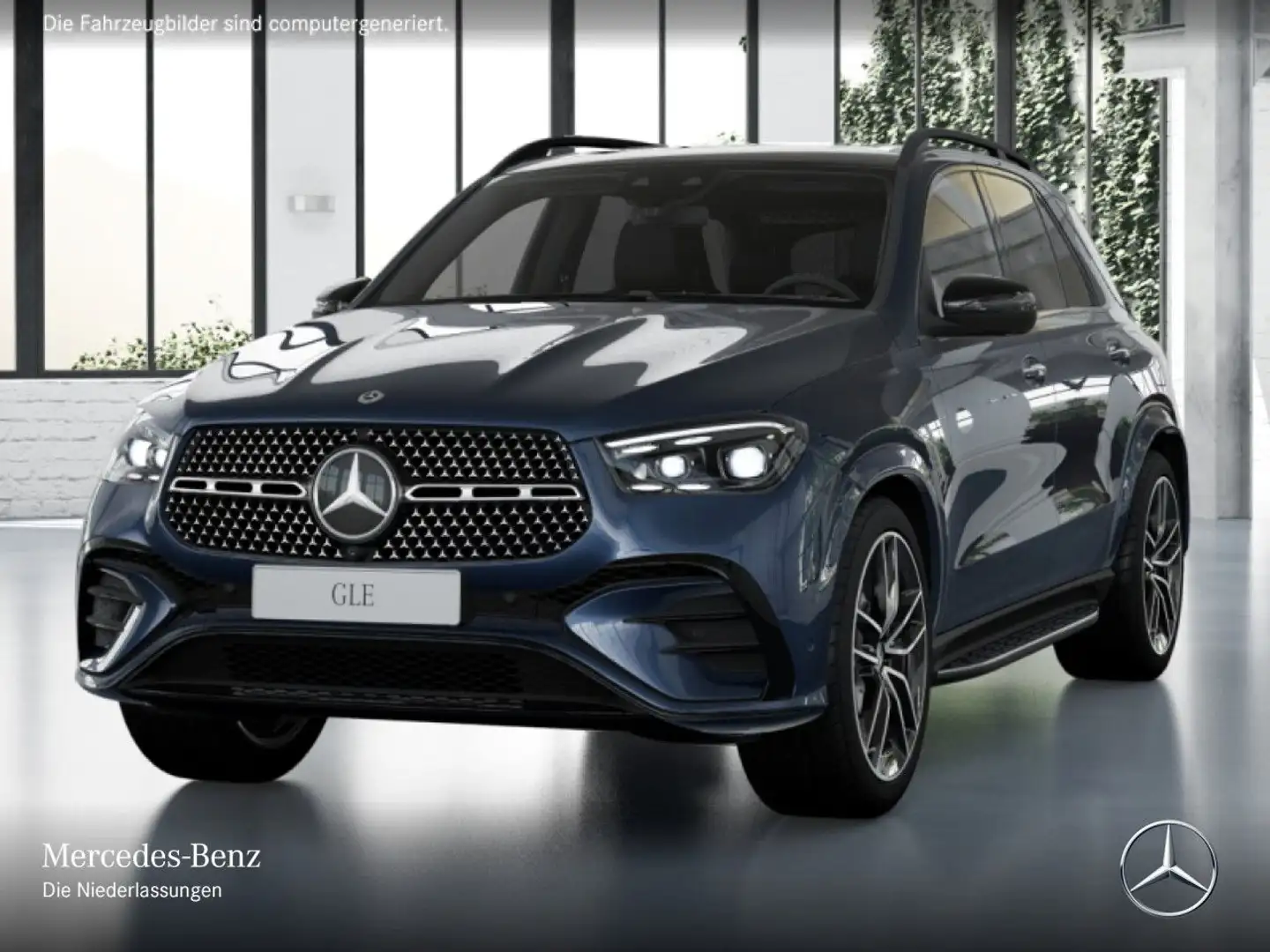 Mercedes-Benz GLE 350 de 4M AMG+NIGHT+PANO+360+AHK+MULTIBEAM+22" Blauw - 2