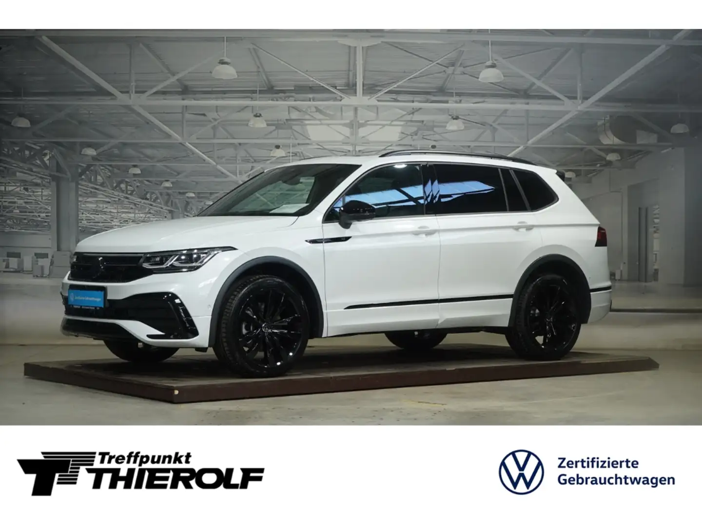 Volkswagen Tiguan Allspace R-Line 2.0 TDI 4M AHK PANO Standhz Weiß - 1