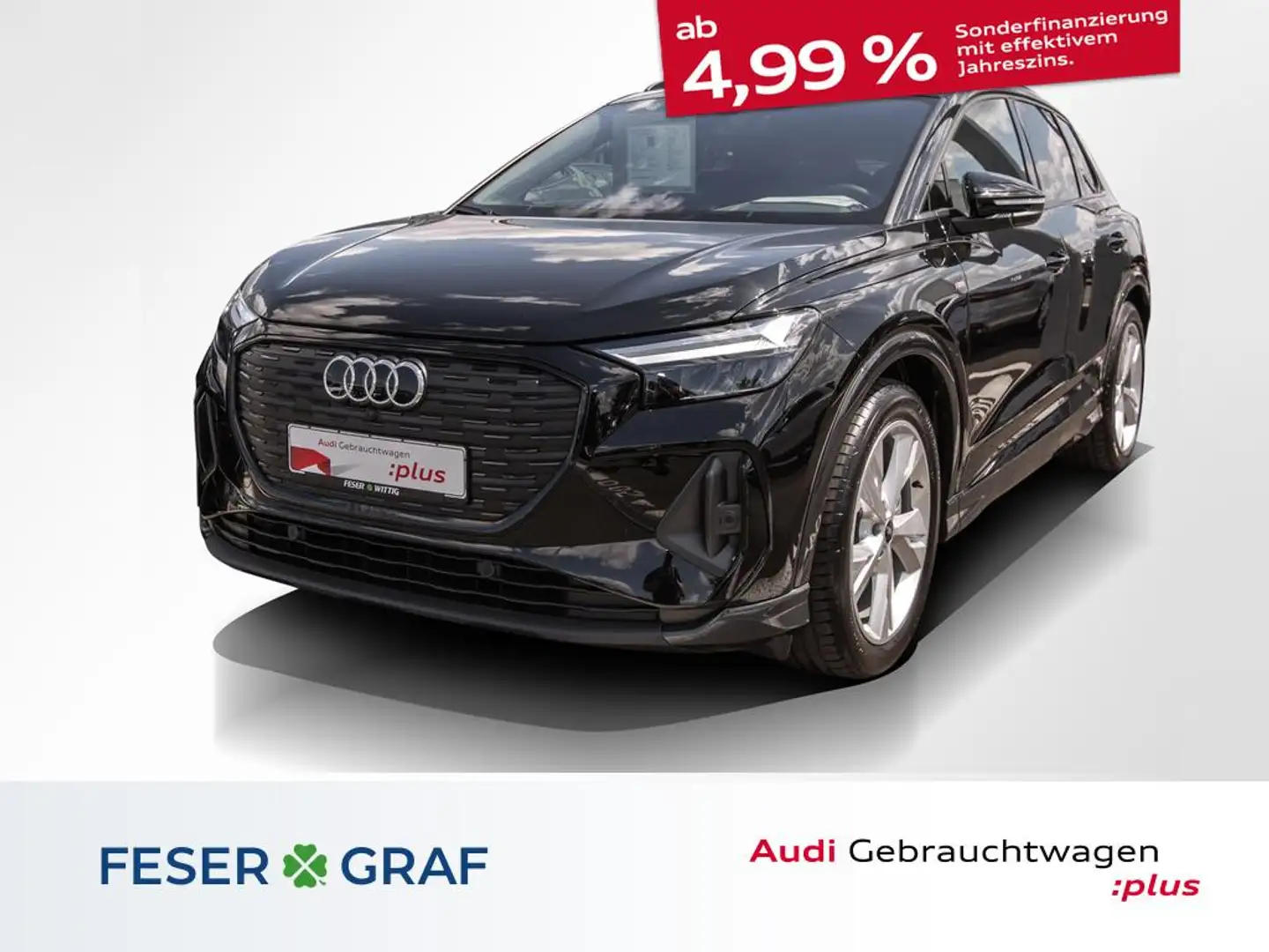Audi Q4 e-tron 55 e-tron qu.S-line,LED,Navi Pro,AZV,Kamera Noir - 1