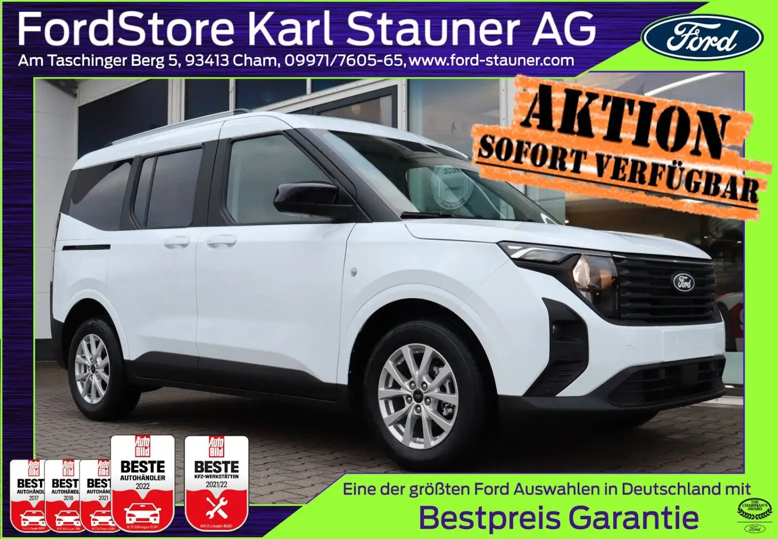 Ford Tourneo Courier Titanium 1.0 EcoB. 4,99 % FIN* Blanc - 1