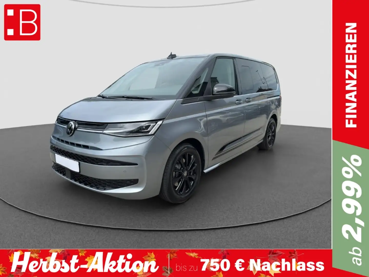 Volkswagen T7 Multivan 2.0 TDI DSG Edition LÜ AHK PANO ACC EA Zilver - 1
