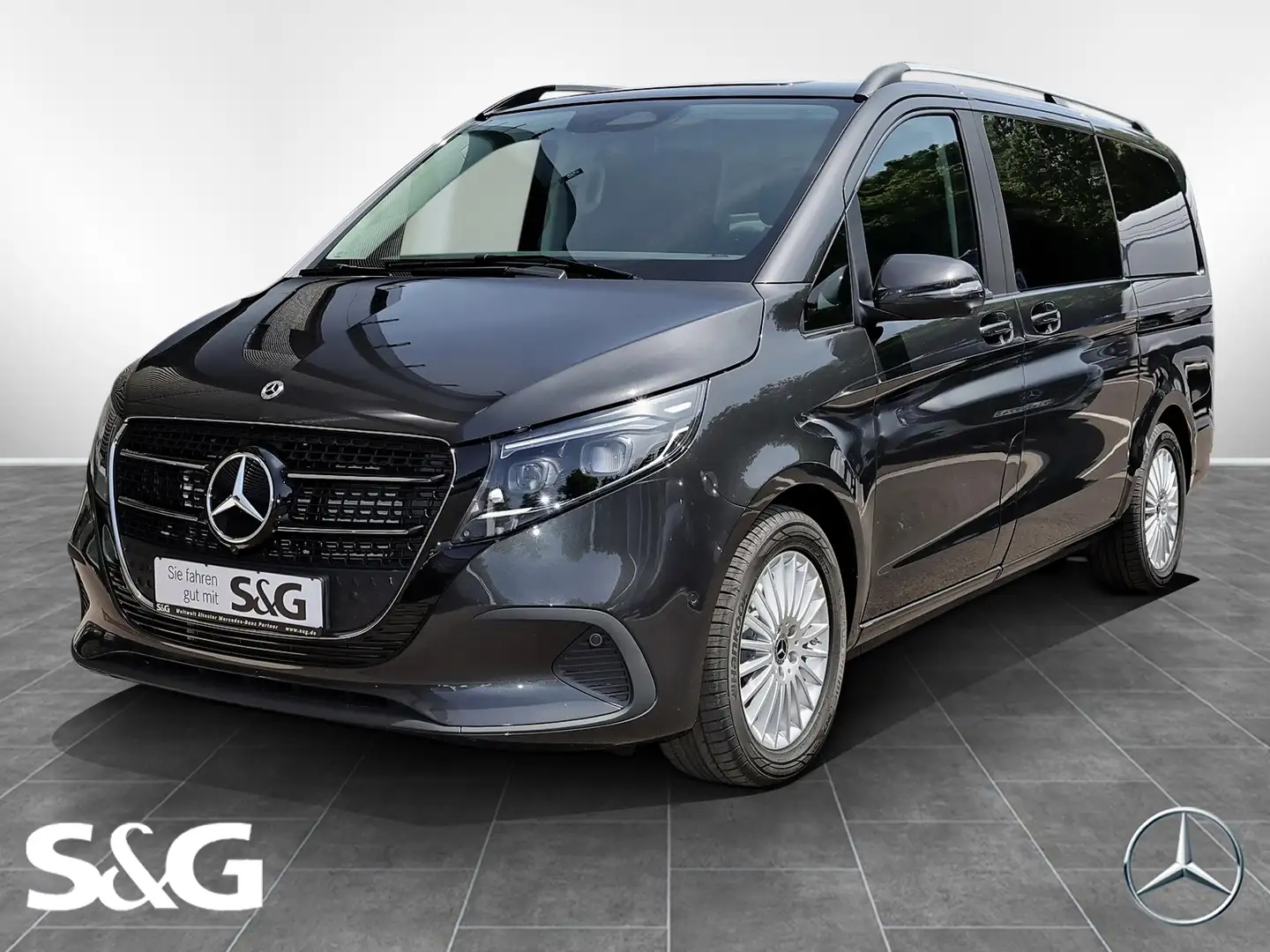 Mercedes-Benz V 250 d STYLE Lang AHK+M-LED+STlinks+MBUX+360° Grau - 1