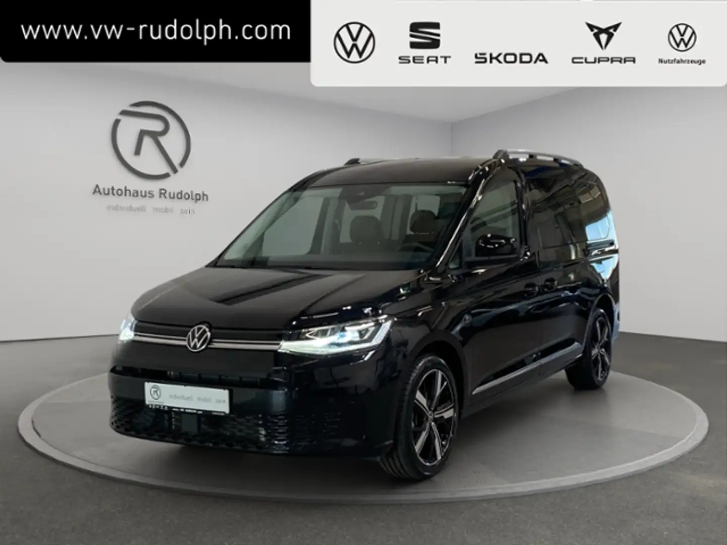 Volkswagen Caddy 1.5 TSI DSG Style / 7-Sitzer Navi AHK Schwarz - 1