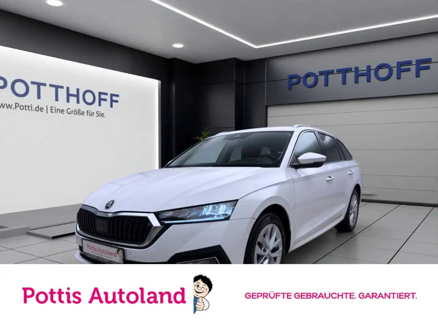 Skoda Octavia Combi 2.0 TDI DSG STYLE NAVI AHK PDC SITZHZG Weiß - 1