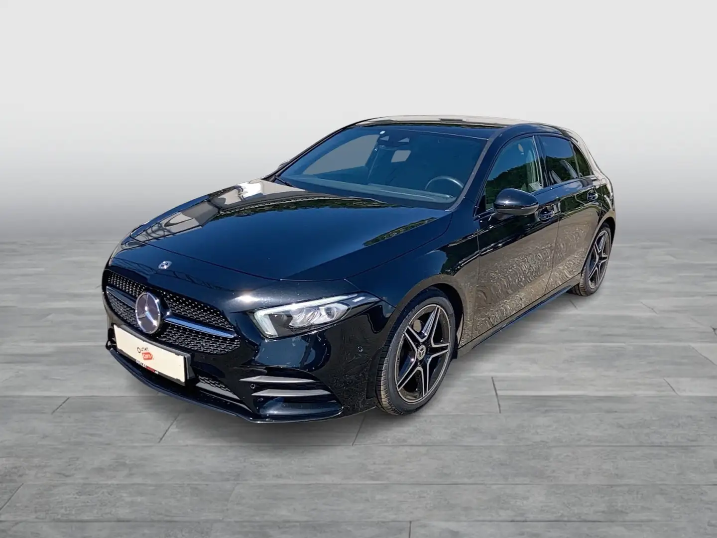 Mercedes-Benz A 160 AMG Line AHK+LED+LEDER+DIGITALTACHO+RFK+NAV Schwarz - 2