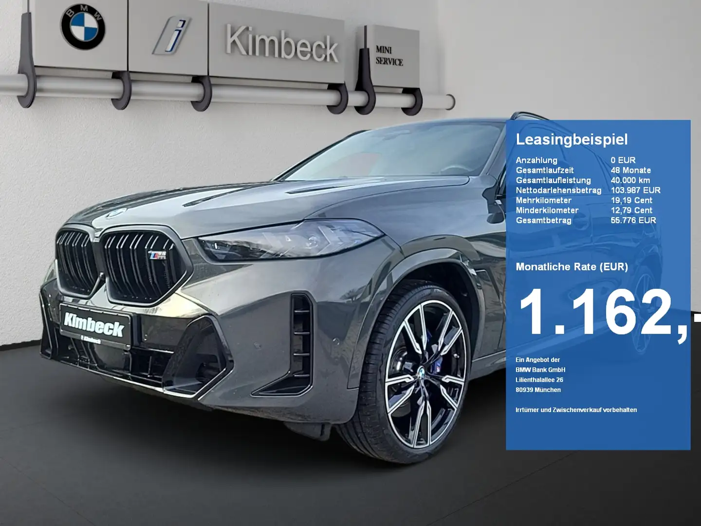 BMW X6 M 60i xDrive M SPORT Massage Sitzbelüft Standhz Grau - 1