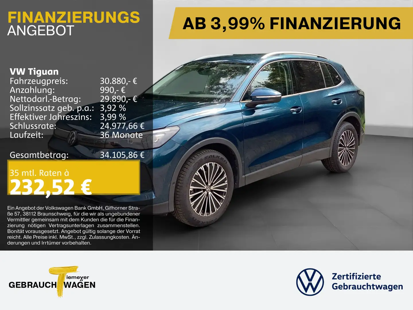 Volkswagen Tiguan 1.5 TSI DSG LIFE LM18 AHK NAVI KAMERA Blau - 1