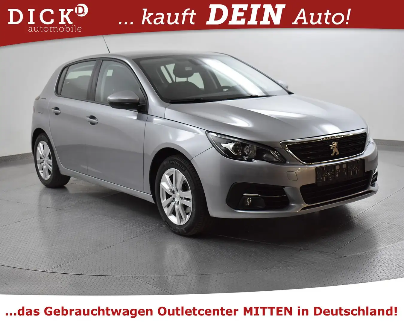 Peugeot 308 1.2 Aut. Active Pack NAVI+PDC+TEMP+MFL+APPLE Grau - 1