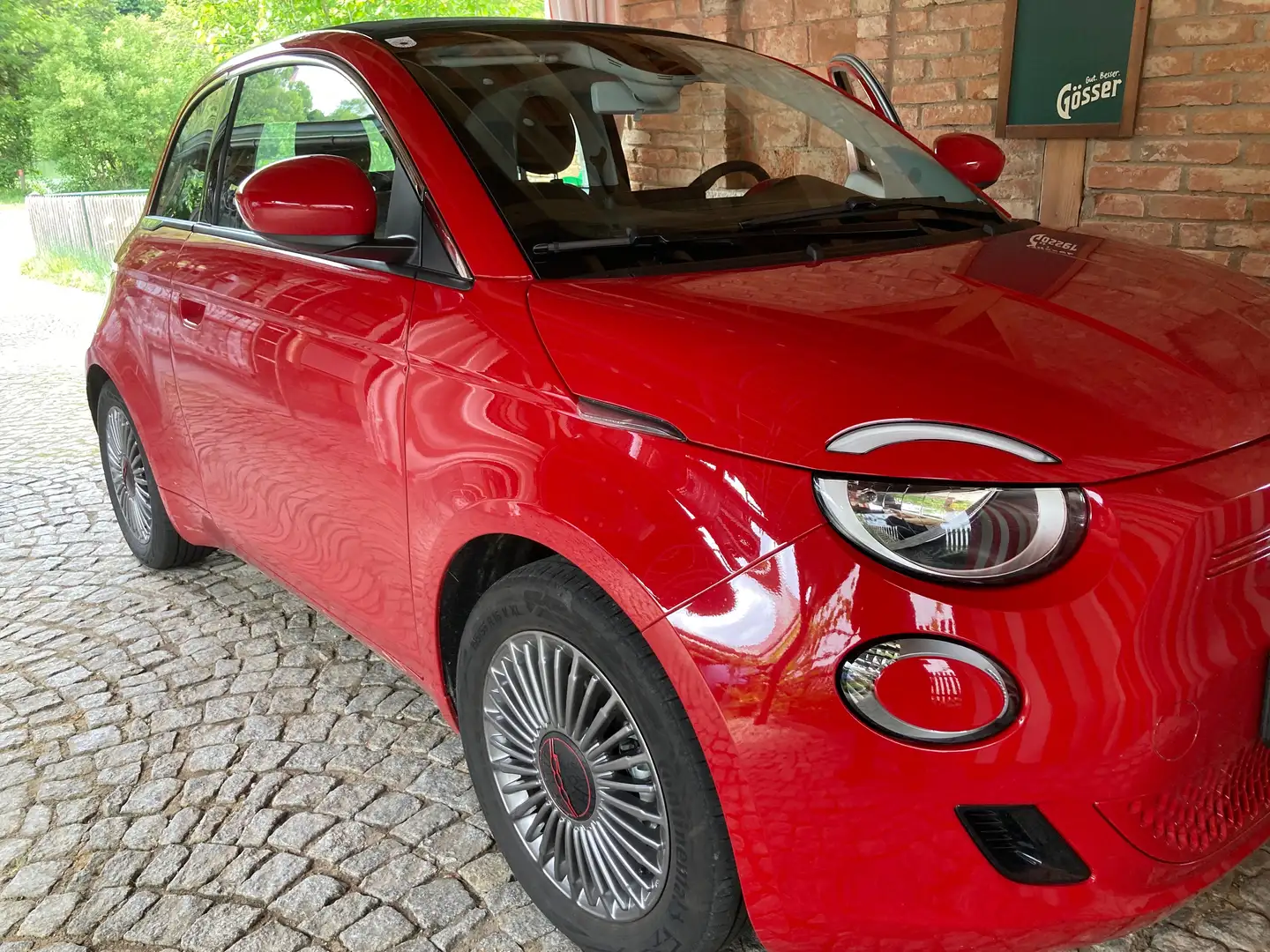 Fiat 500e Red Cabrio Rot - 2