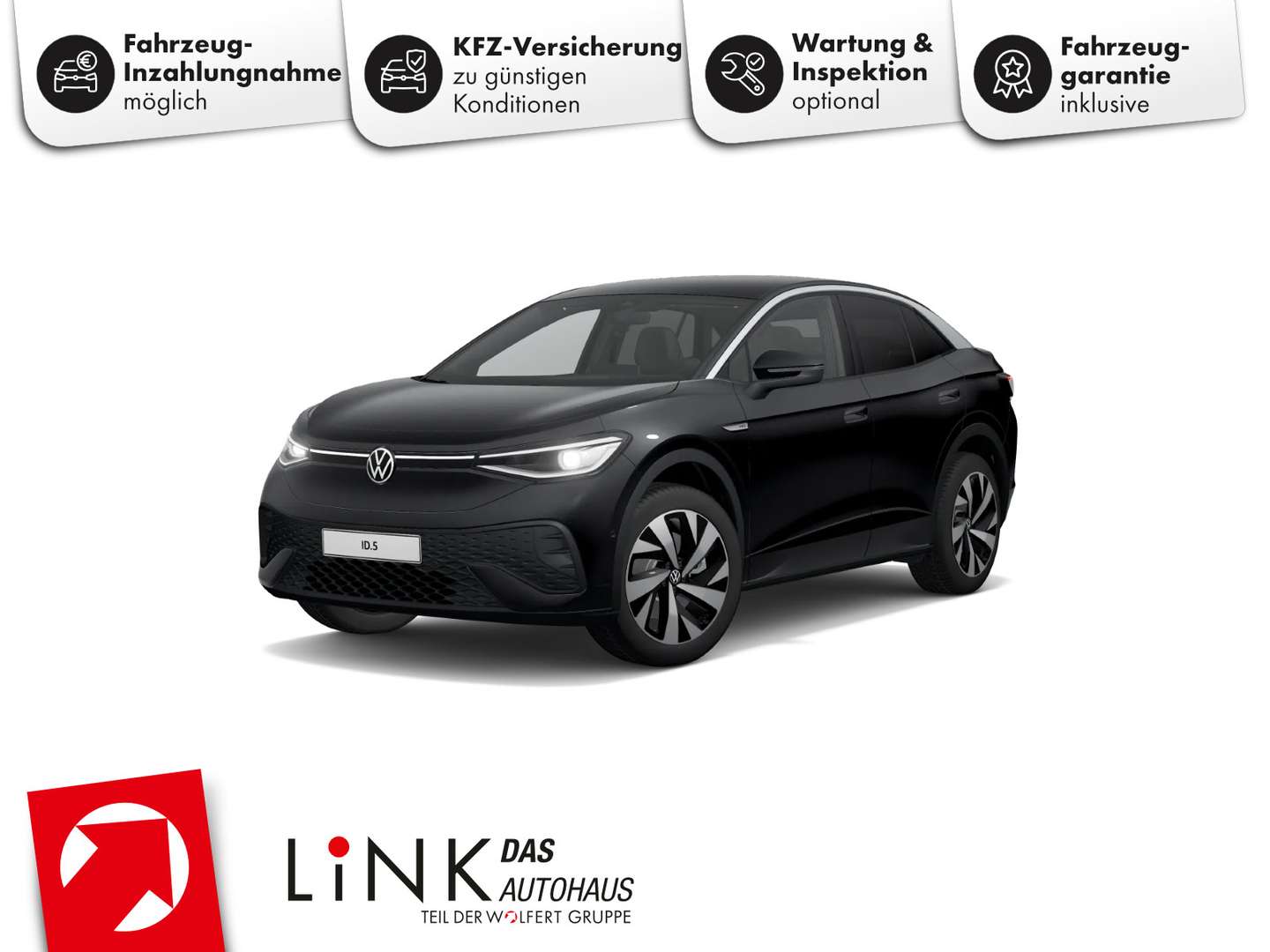 Volkswagen ID.5 nuo 478 €/ mėn Elektra 2023m. Sedanas Automatinė