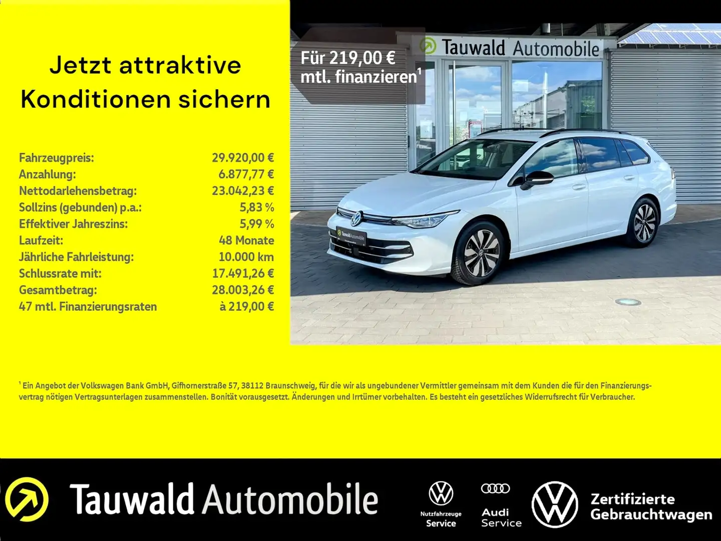Volkswagen Golf Variant VIII Variant 2.0 TDI DSG GOAL IQ/AHK/AREA/ACC Blanc - 1