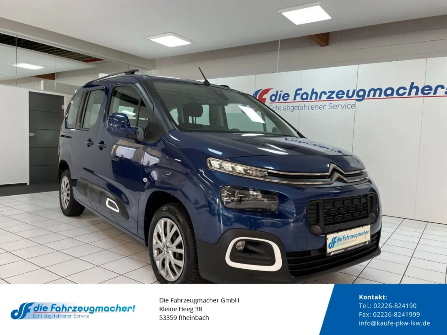 Citroen Berlingo Feel M Mehrzonenklima DAB SHZ Spurhalteass. Notbre Bleu - 1