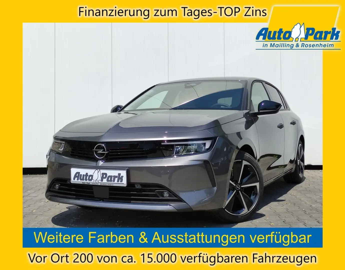 Opel Astra 1.2 Turbo Aut. RFK~LED~NAVI~SHZ~LHZ~DAB~BT Szary - 1