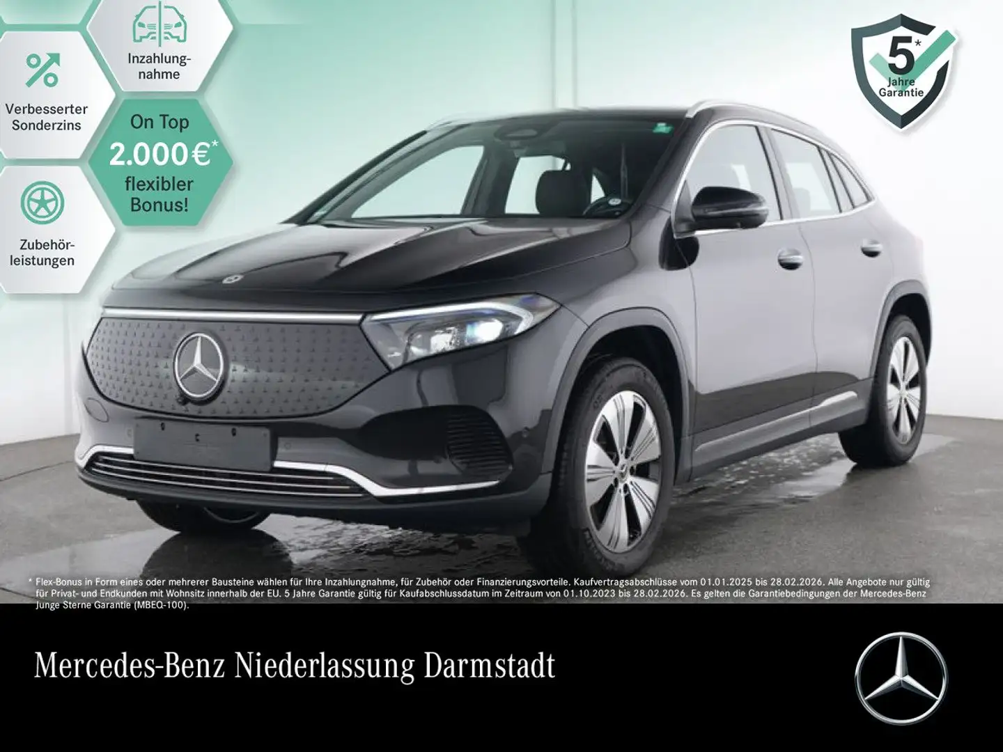 Mercedes-Benz EQA 350 4M PROG+PLUS-PAKET+AHK+PANO+360+MEMORY Schwarz - 1