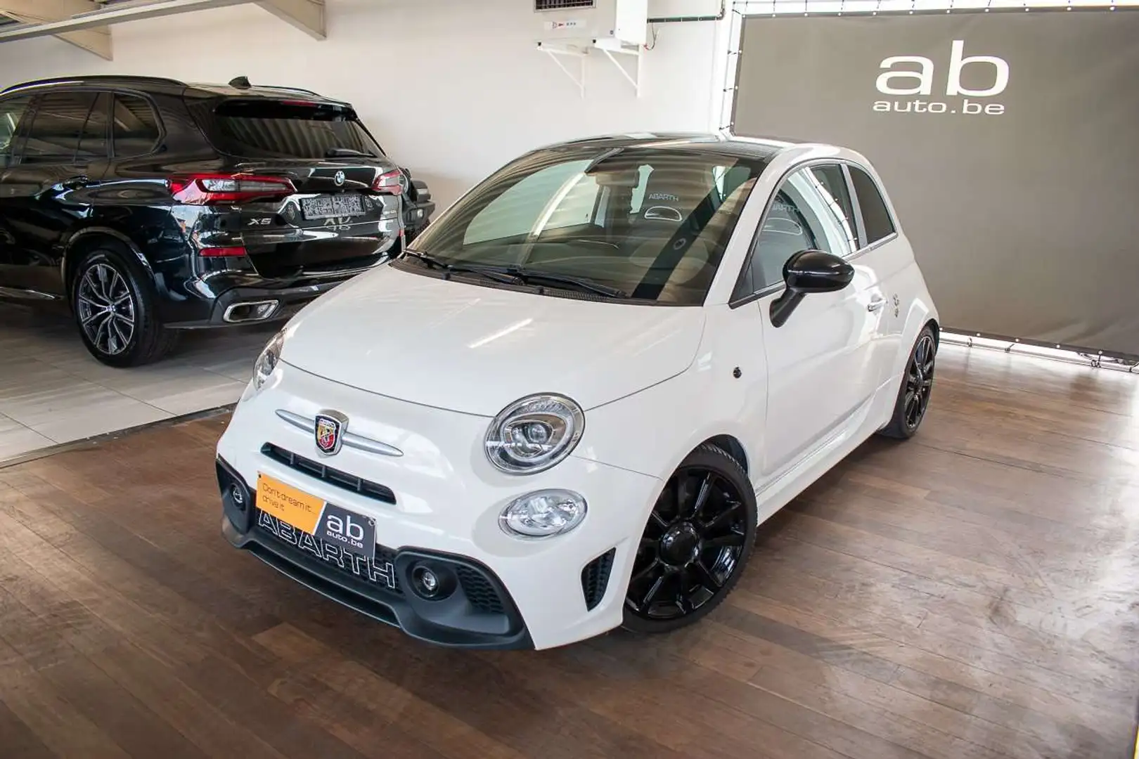 Abarth 595 Turismo NAV, BLUETOOTH, APPLE/ANDROID, AIRCO, LED, PDC Blanc - 2
