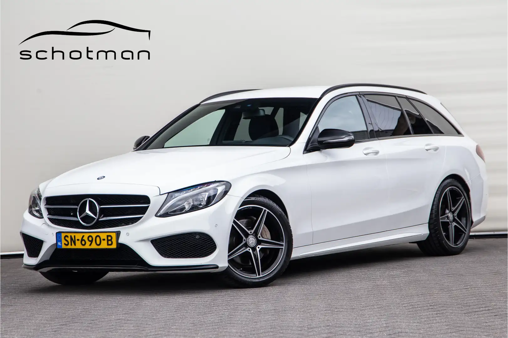 Mercedes-Benz C 200 Estate AMG Nightpakket, Burmester, Leder, Trekhaak Wit - 1